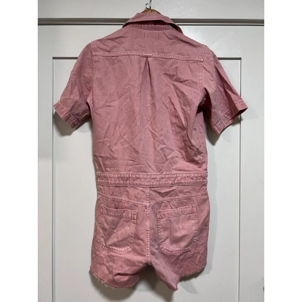 DL1961 Premium Denim Hannah SS‎ Romper Burnt Coral Size M